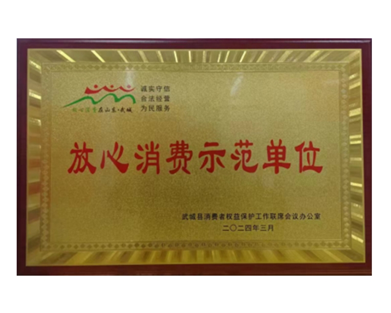 放心消费示范单位